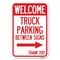 Signmission Reserved Parking Sign Welcome Truck Park Heavy-Gauge Aluminum Sign, 12" x 18", A-1218-23010 A-1218-23010 - alternate 1